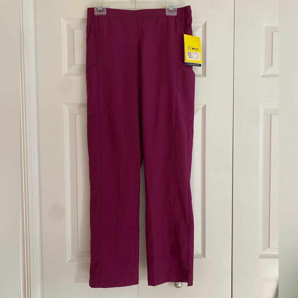 Women Wine Color Scrub Pants